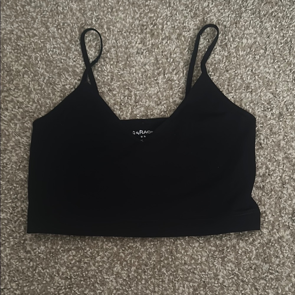 Garage Black Crop Top